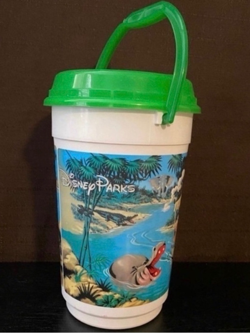 Vintage 90s Disney Jungle Cruise Popcorn Bucket w Lid Theme Park Collectible ‘92 - Picture 3 of 3